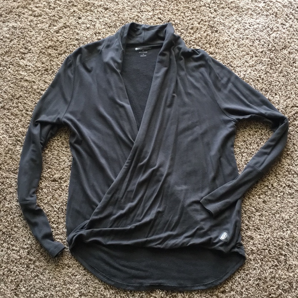 Pure Barre Splits 59 open front slouch sweater
